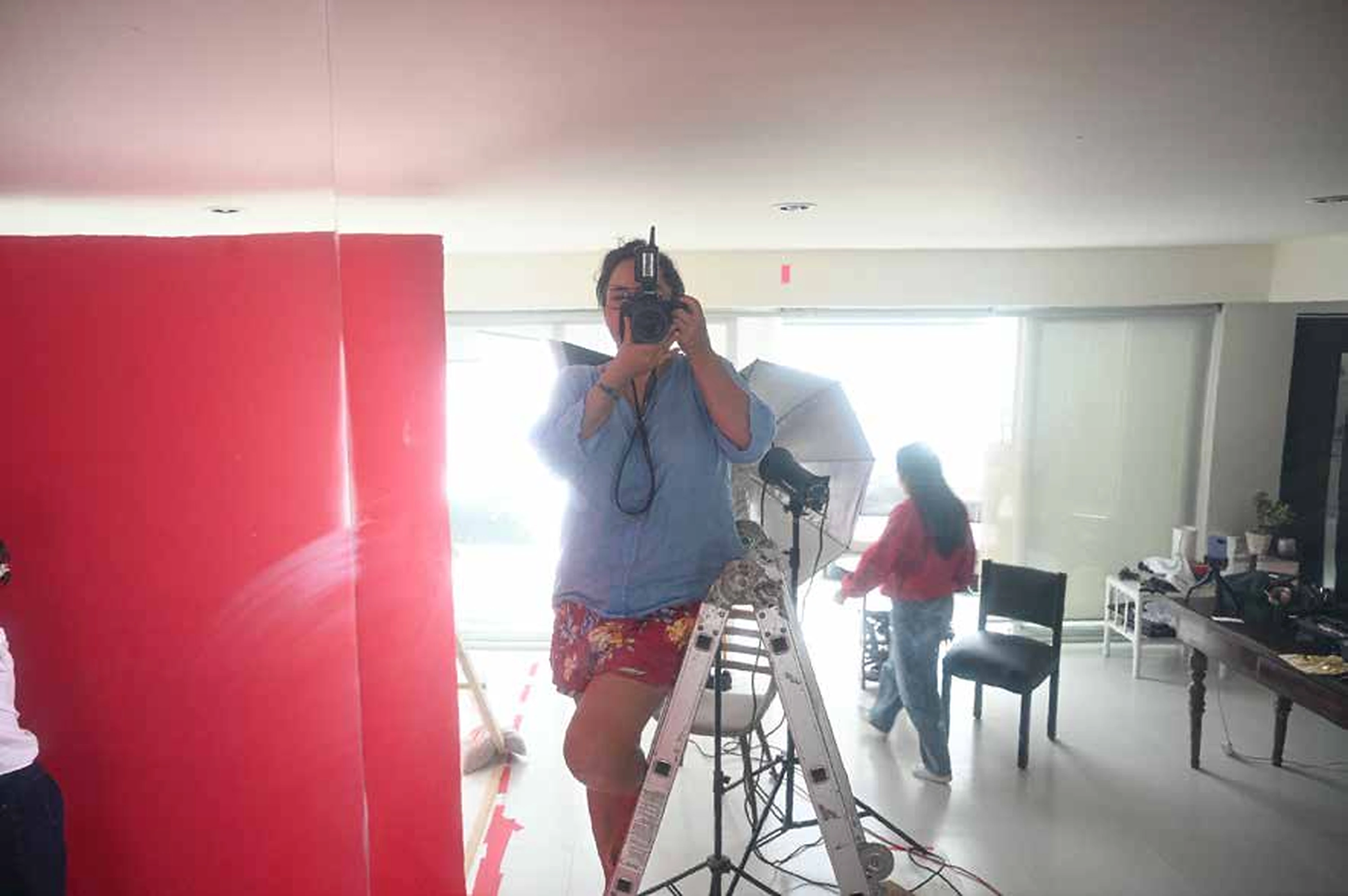 Retrato durante la sesión